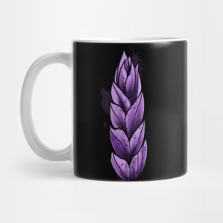 Purple Wheat Watercolor Art Mug